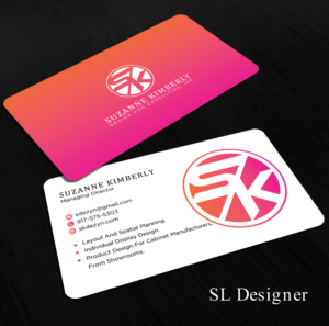Business Card Design by SL Designer for Suzanne Kimberly Design and Consulting, Inc. | Design: #22464795