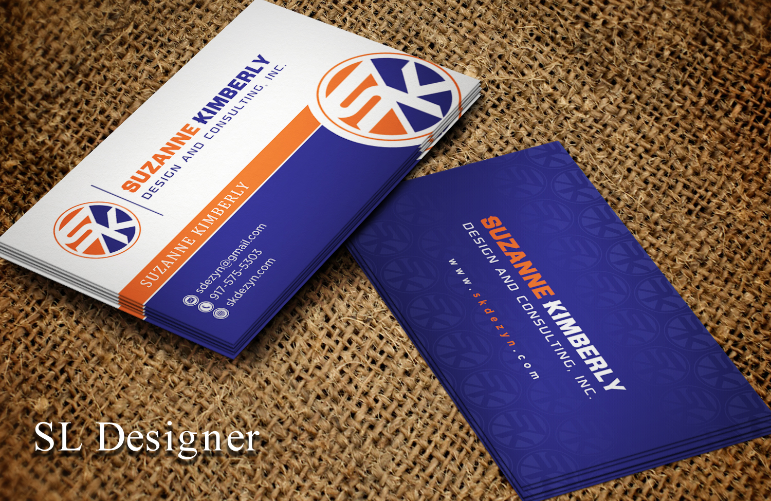 Business Card Design by SL Designer for Suzanne Kimberly Design and Consulting, Inc. | Design #22464797