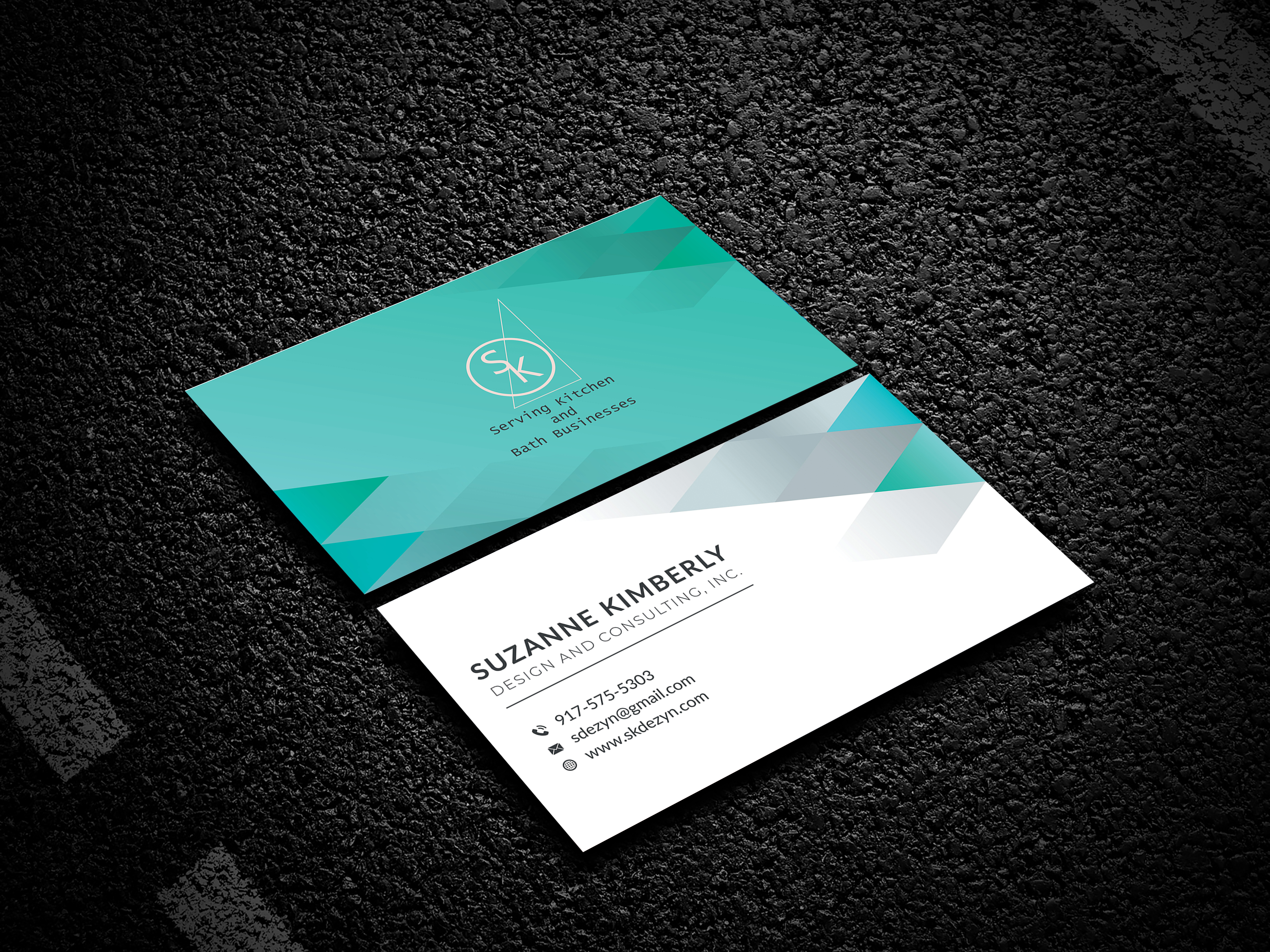 Business Card Design by Musa. A for Suzanne Kimberly Design and Consulting, Inc. | Design #22477569