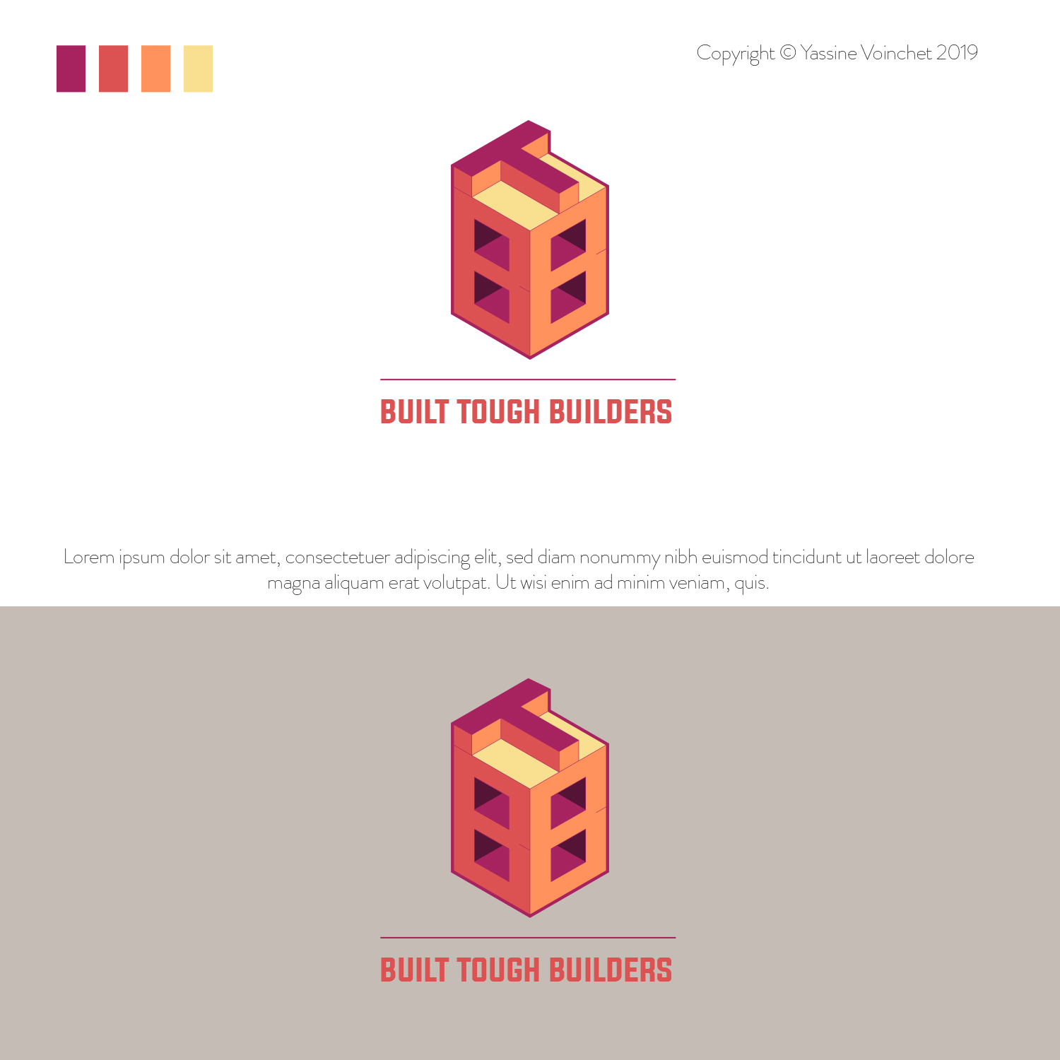 Logo Design by Yassine Voinchet for Built Tough Builders | Design #22455795