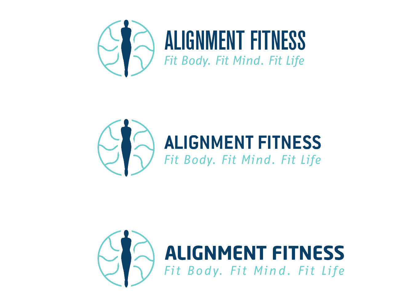 Logo Design by wonderland for Alignment Fitness | Design #22543113
