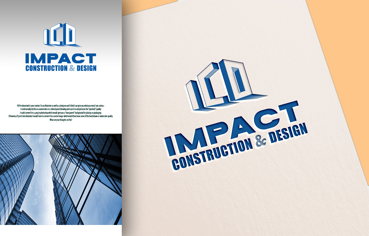 Diseño de Logo por Wonderful design para Impact Construction & Design | Diseño #22459908
