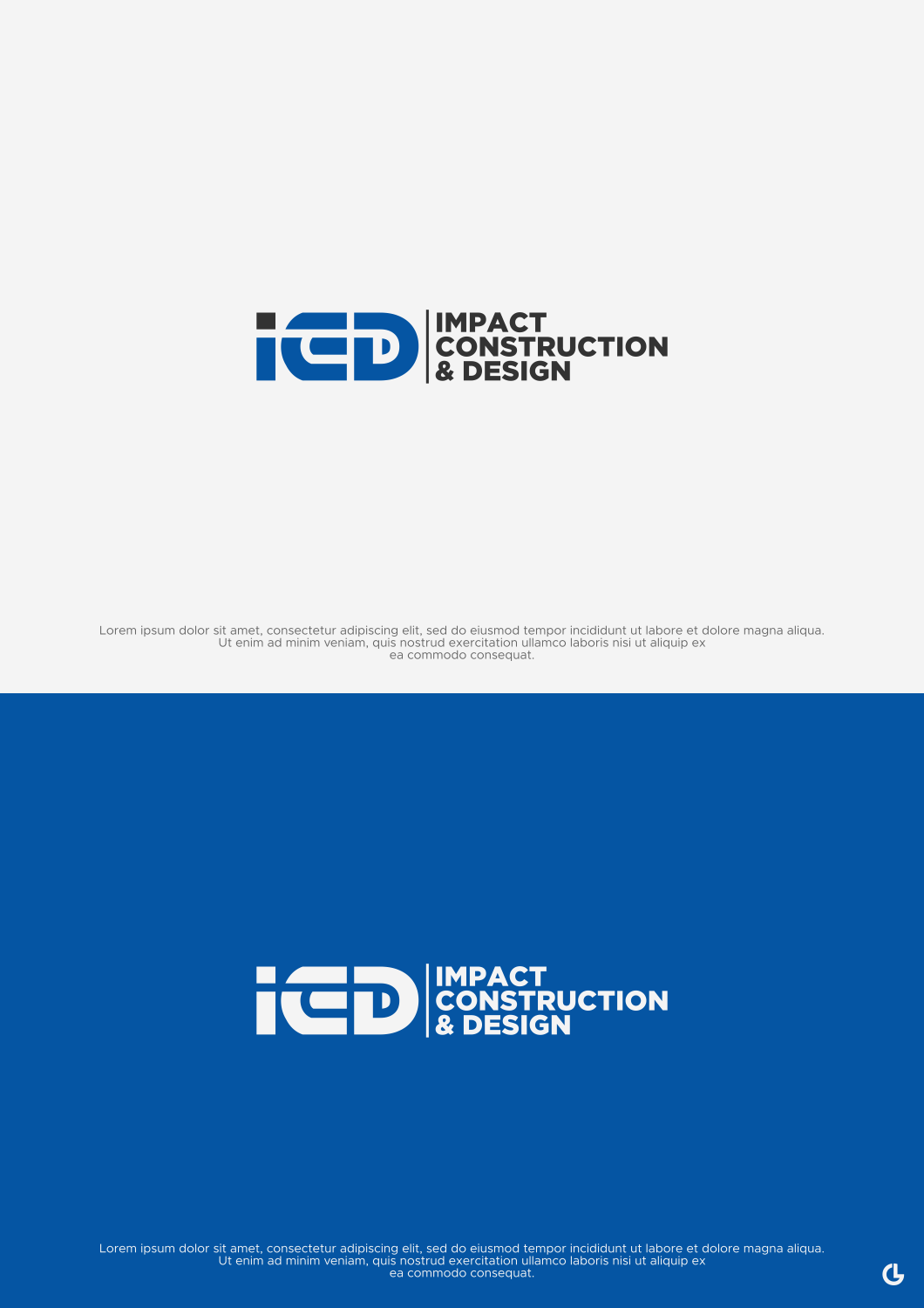 Logo Design by R!CKY for Impact Construction & Design | Design #22476015