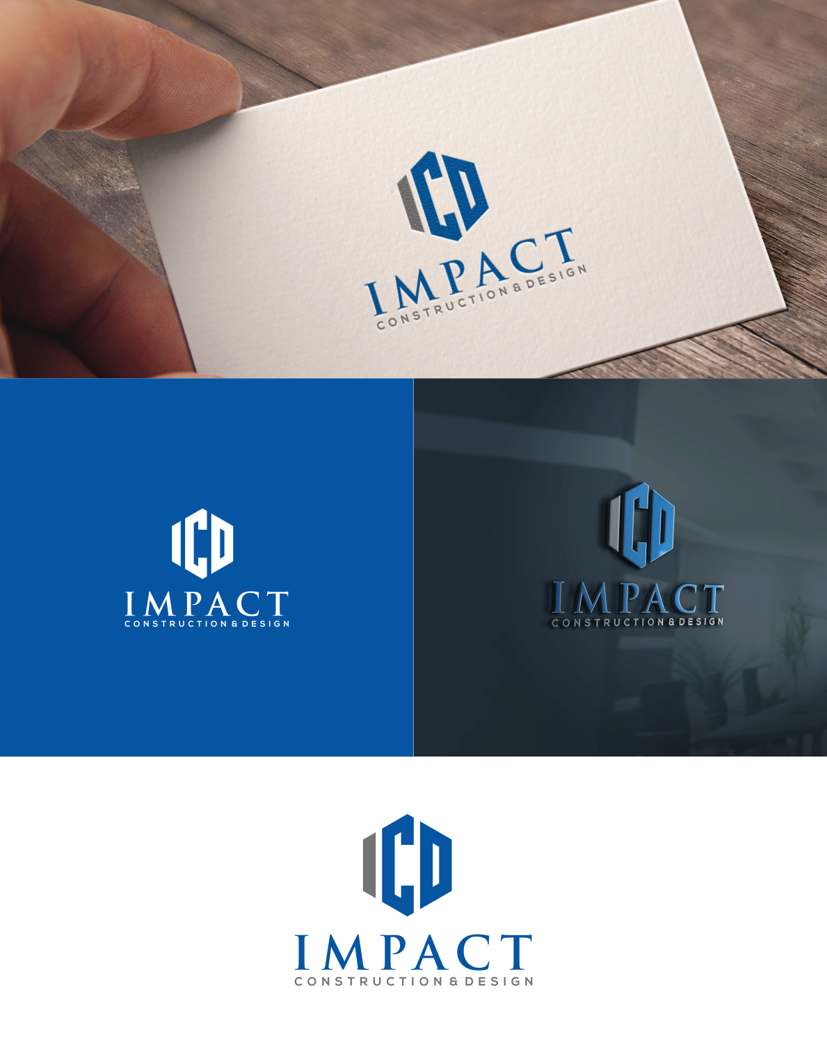 Diseño de Logo por fatiyadesign para Impact Construction & Design | Diseño #22457294