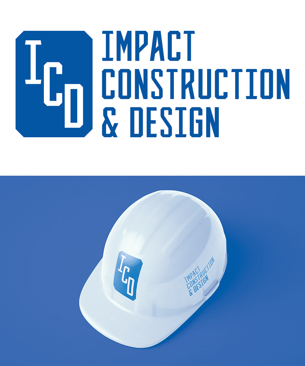 Logo Design by Carolina Ramírez for Impact Construction & Design | Design #22478181