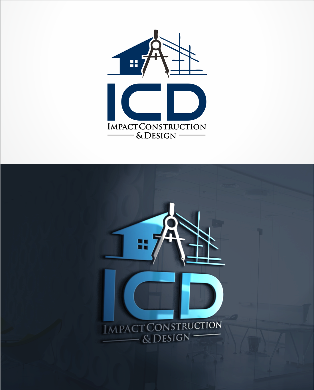 Logo Design by fabiayialaa for Impact Construction & Design | Design: #22490704