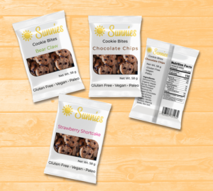 Sunnies Snacks - Product Packaging (Snack wrapper) | Design Emballage par Al Pech