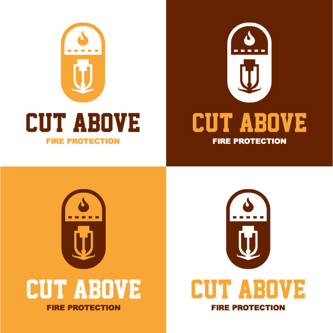 Logo Design by PeterGDesigns for Cut Above Fire Protection  | Design #22477595