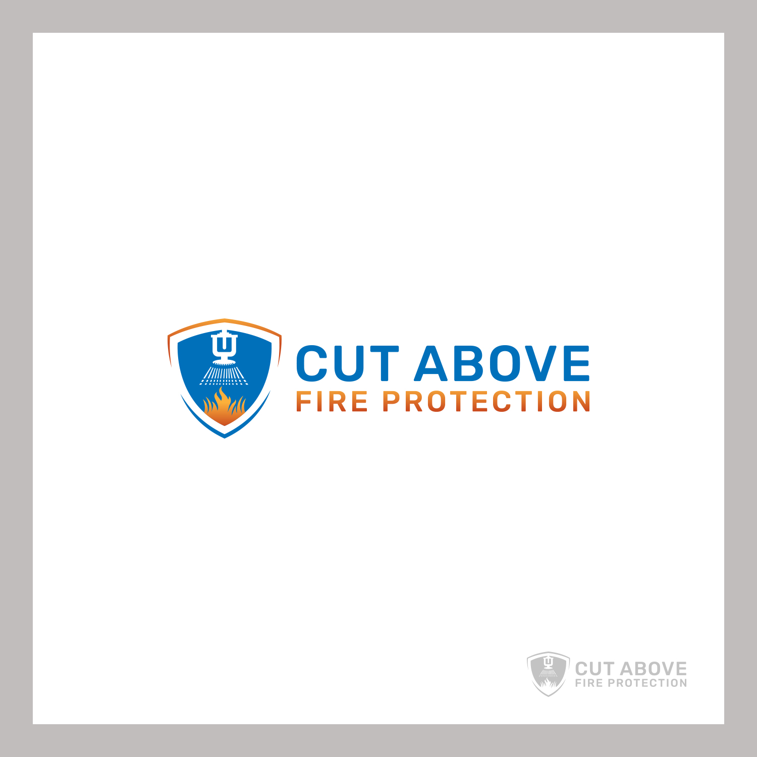 Logo Design by Maxo-Biz for Cut Above Fire Protection  | Design #22468262