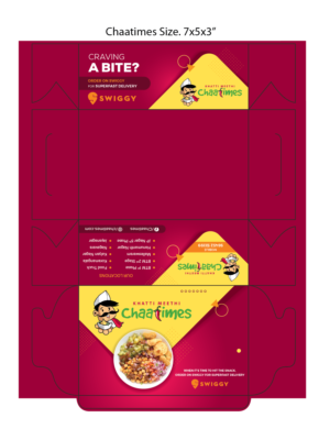 Online delivery Box designs for a quick service restaurant | Diseño de Empaque por Akshar Shailesh