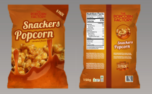 Popcorn Caramel 6 Pack | Design Emballage par jaycobbb