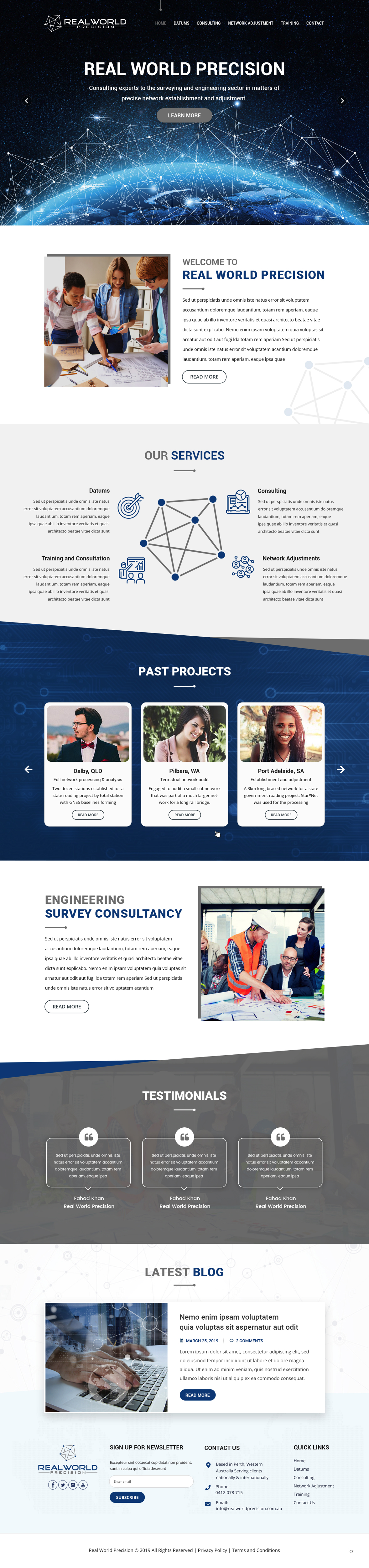 Web Design by pb for Real World Precision | Design #22471053