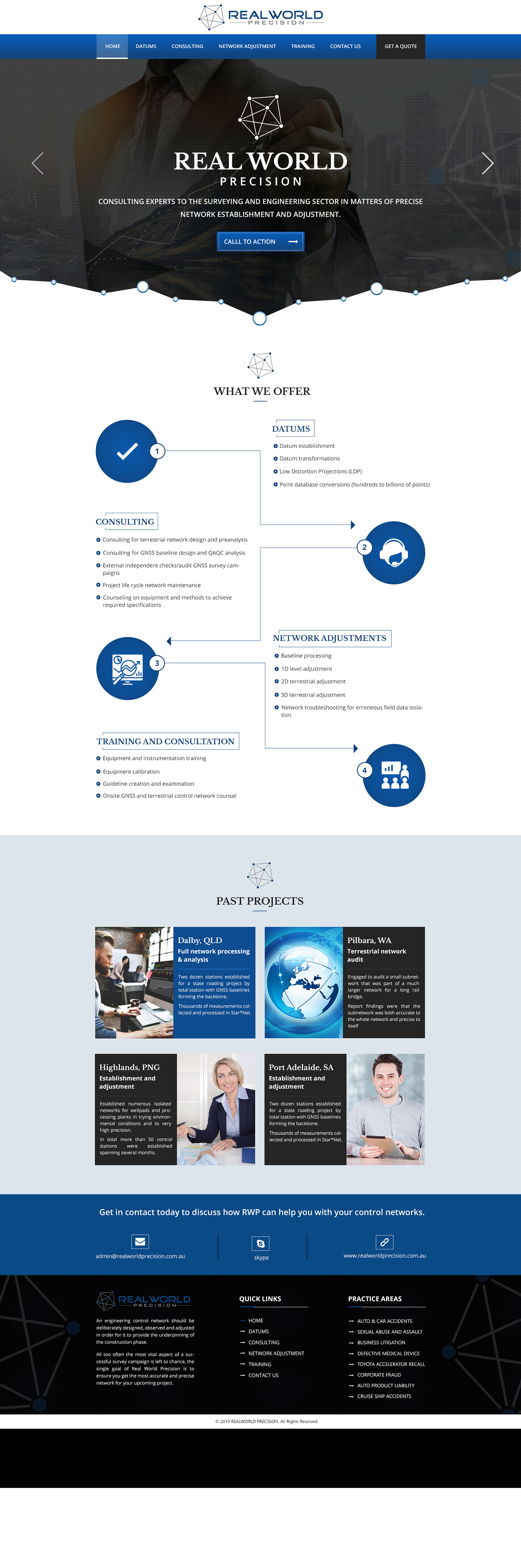 Web Design par SAI DESIGNS pour Real World Precision | Design #22506597