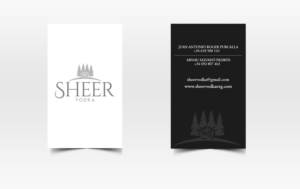 Business Card Design by Pointless Pixels India for Sheer Vodka | Design: #22466591