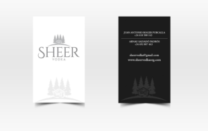 Business Card Design by Pointless Pixels India for Sheer Vodka | Design: #22466627