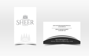 Business Card Design by Pointless Pixels India for Sheer Vodka | Design: #22466876