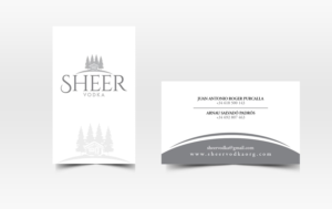 Business Card Design by Pointless Pixels India for Sheer Vodka | Design: #22466923