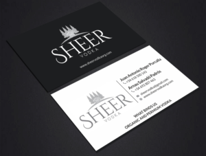 Business Card Design by SKYdesign for Sheer Vodka | Design: #22464459