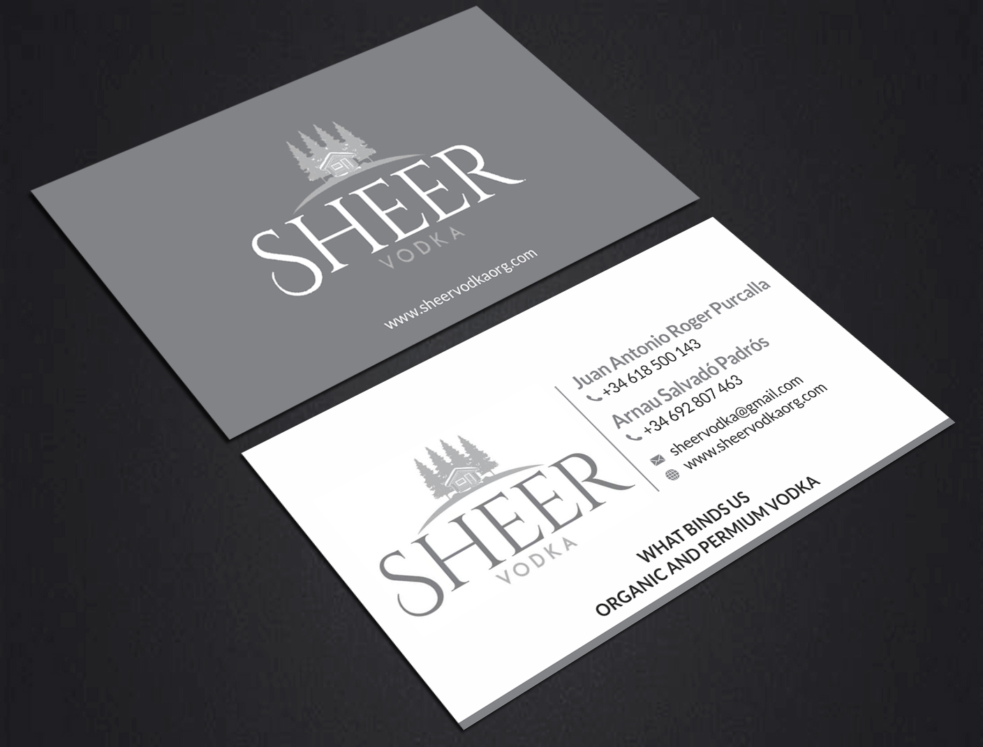 Business Card Design by SKYdesign for Sheer Vodka | Design #22464465