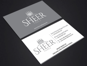 Business Card Design by SKYdesign for Sheer Vodka | Design: #22464465