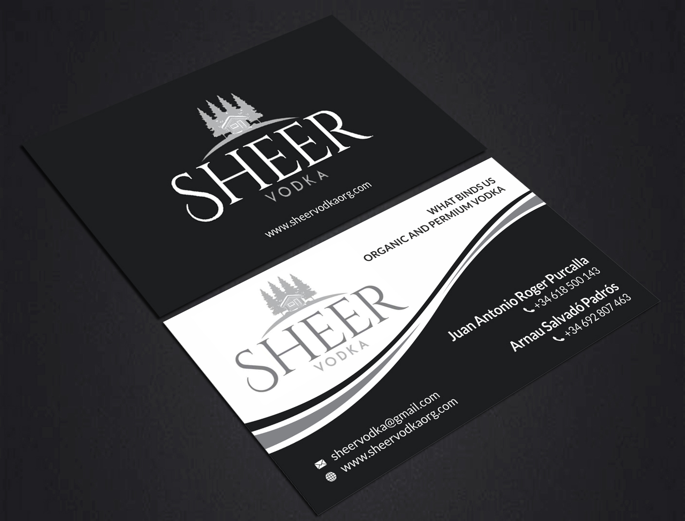Business Card Design by SKYdesign for Sheer Vodka | Design #22464470