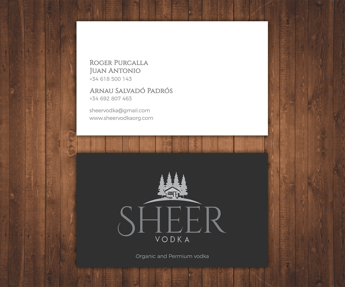 Business Card Design by Stylez Designz for Sheer Vodka | Design #22471204