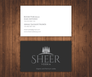 Business Card Design by Stylez Designz for Sheer Vodka | Design: #22471204
