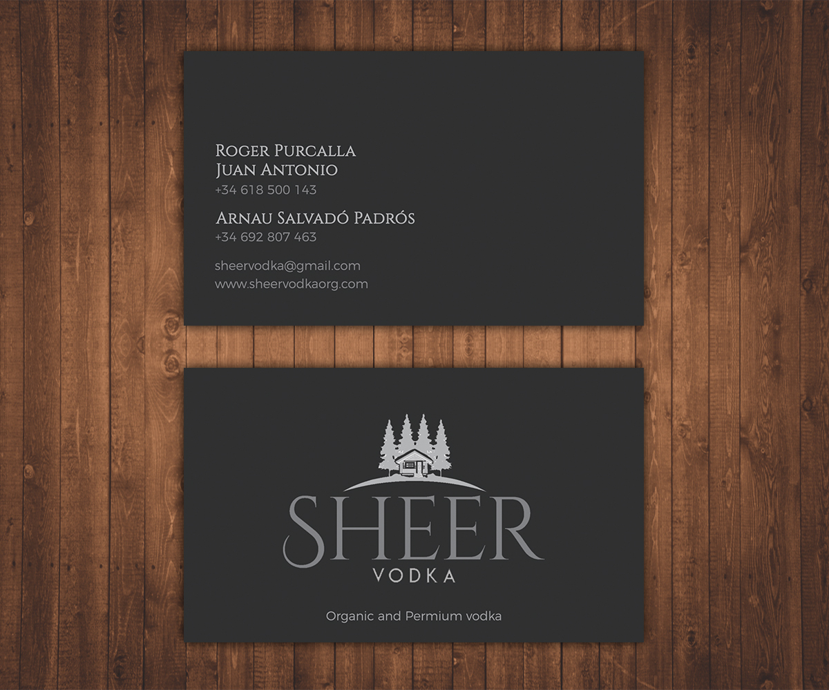 Business Card Design by Stylez Designz for Sheer Vodka | Design #22471206