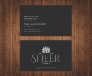Business Card Design by Stylez Designz for Sheer Vodka | Design: #22471206