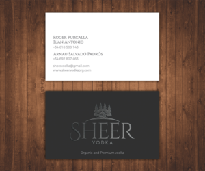Business Card Design by Stylez Designz for Sheer Vodka | Design: #22471207