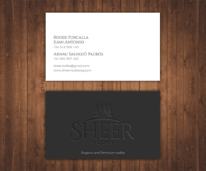 Business Card Design by Stylez Designz for Sheer Vodka | Design: #22471367