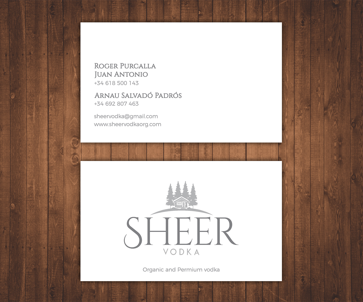 Business Card Design by Stylez Designz for Sheer Vodka | Design #22471369