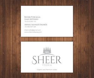 Business Card Design by Stylez Designz for Sheer Vodka | Design: #22471369
