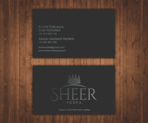 Business Card Design by Stylez Designz for Sheer Vodka | Design: #22471397