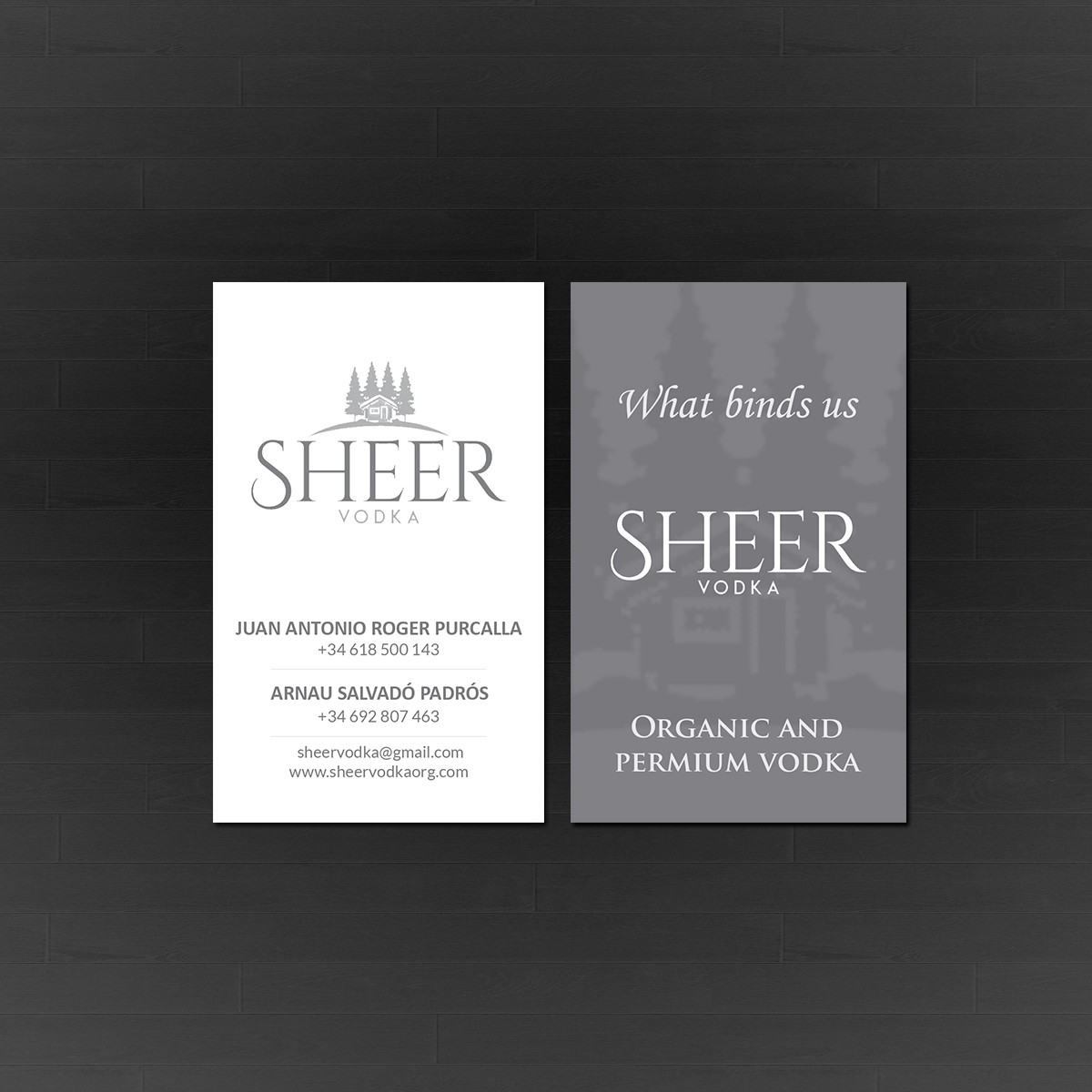 Business Card Design by Creations Box 2015 for Sheer Vodka | Design #22468081