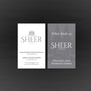 Business Card Design by Creations Box 2015 for Sheer Vodka | Design: #22468081