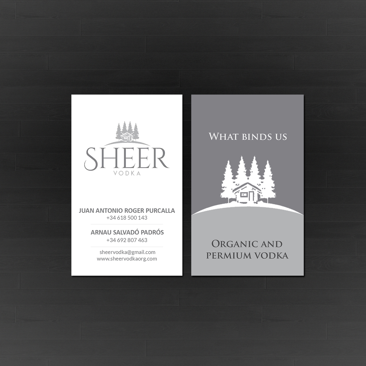 Business Card Design by Creations Box 2015 for Sheer Vodka | Design #22468082