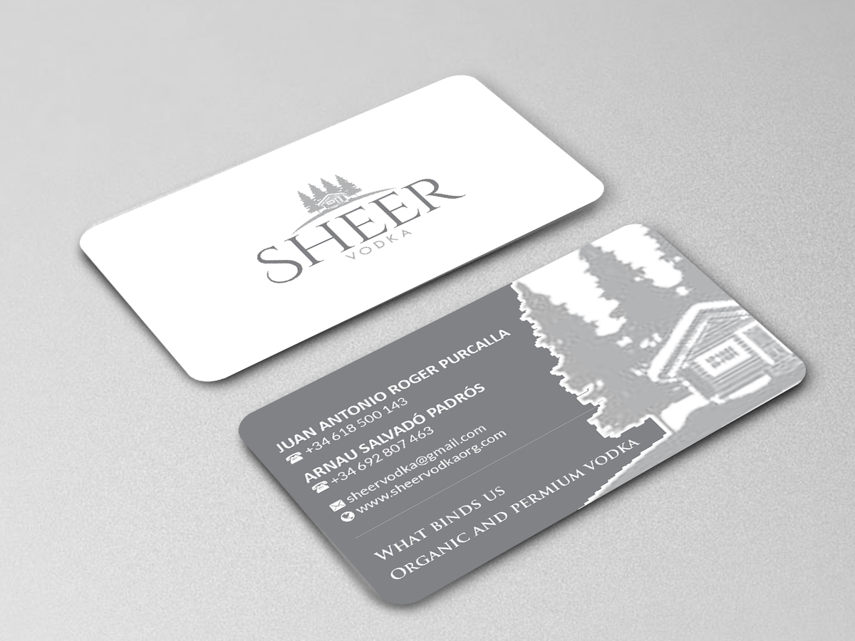 Business Card Design by Creations Box 2015 for Sheer Vodka | Design #22468093