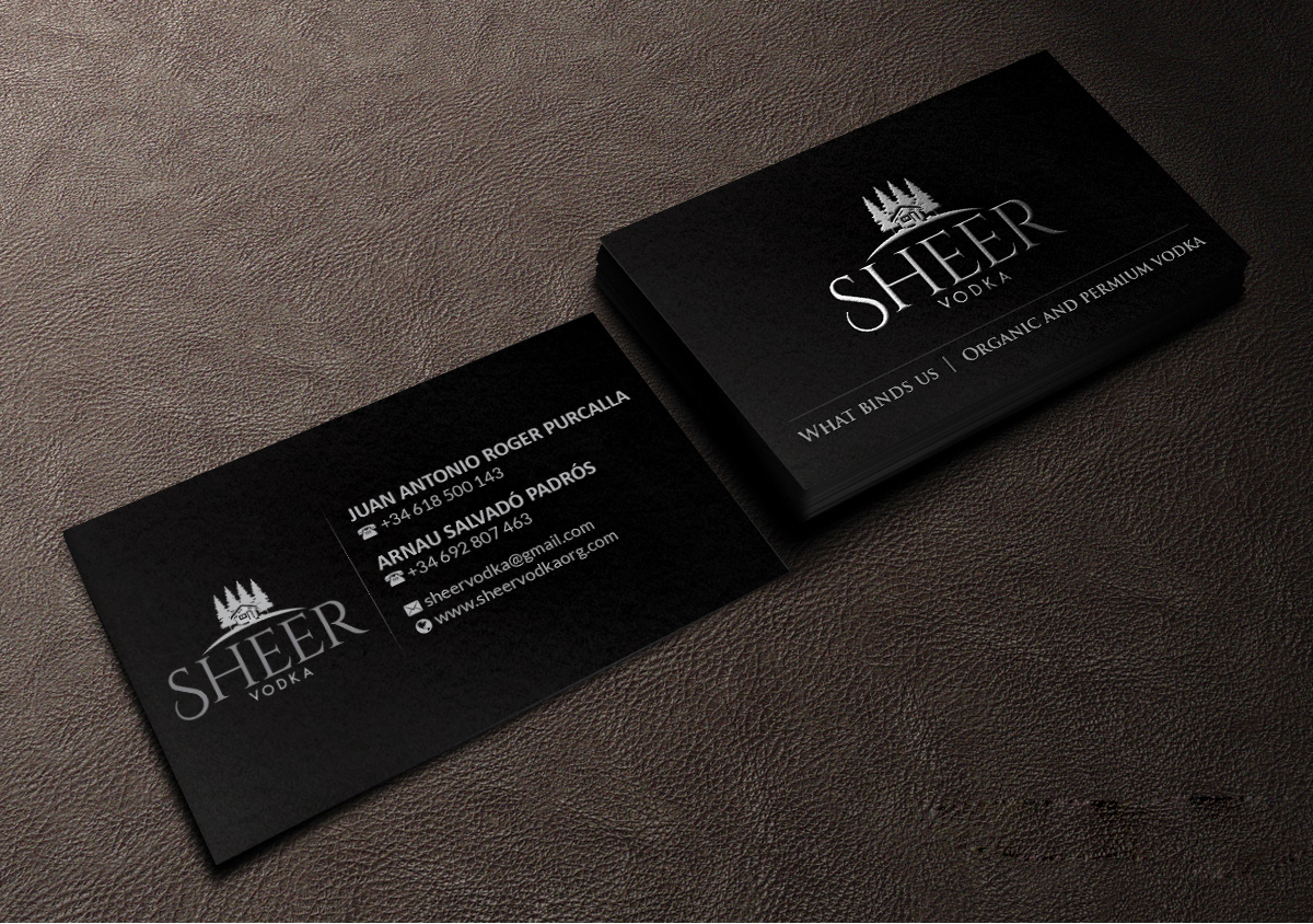 Business Card Design by Creations Box 2015 for Sheer Vodka | Design #22468095