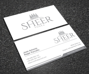 Business Card Design by LAXMI DESIGNHUB for Sheer Vodka | Design: #22467182