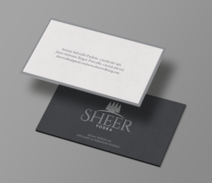 Business Card Design by chandrayaan.creative for Sheer Vodka | Design: #22469089