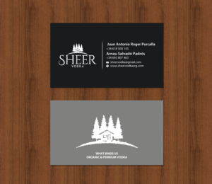 Business Card Design by chandrayaan.creative for Sheer Vodka | Design: #22469126