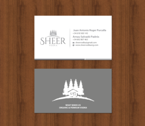 Business Card Design by chandrayaan.creative for Sheer Vodka | Design: #22469131