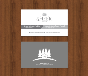 Business Card Design by chandrayaan.creative for Sheer Vodka | Design: #22469137