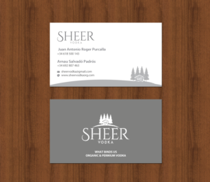 Business Card Design by chandrayaan.creative for Sheer Vodka | Design: #22469138