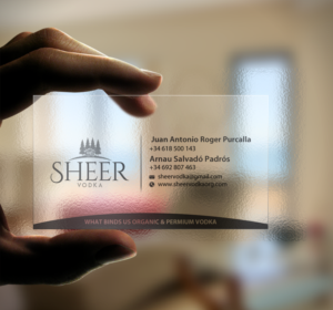 Business Card Design by chandrayaan.creative for Sheer Vodka | Design: #22469139