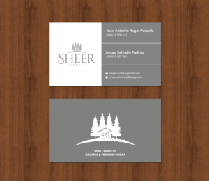 Business Card Design by chandrayaan.creative for Sheer Vodka | Design: #22469144