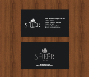 Business Card Design by chandrayaan.creative for Sheer Vodka | Design: #22495044