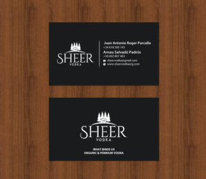 Business Card Design by chandrayaan.creative for Sheer Vodka | Design: #22495046