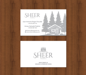 Business Card Design by chandrayaan.creative for Sheer Vodka | Design: #22495049